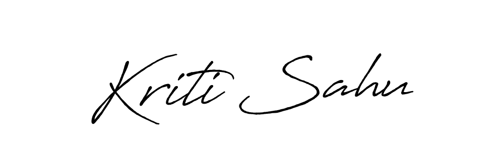 How to make Kriti Sahu signature? Antro_Vectra_Bolder is a professional autograph style. Create handwritten signature for Kriti Sahu name. Kriti Sahu signature style 7 images and pictures png