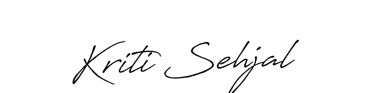 Make a beautiful signature design for name Kriti Sehjal. Use this online signature maker to create a handwritten signature for free. Kriti Sehjal signature style 7 images and pictures png