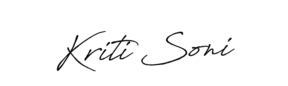 It looks lik you need a new signature style for name Kriti Soni. Design unique handwritten (Antro_Vectra_Bolder) signature with our free signature maker in just a few clicks. Kriti Soni signature style 7 images and pictures png