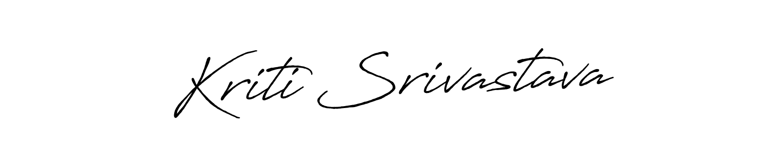 Use a signature maker to create a handwritten signature online. With this signature software, you can design (Antro_Vectra_Bolder) your own signature for name Kriti Srivastava. Kriti Srivastava signature style 7 images and pictures png