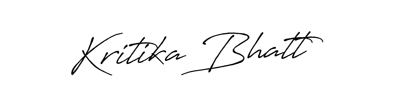 Use a signature maker to create a handwritten signature online. With this signature software, you can design (Antro_Vectra_Bolder) your own signature for name Kritika Bhatt. Kritika Bhatt signature style 7 images and pictures png