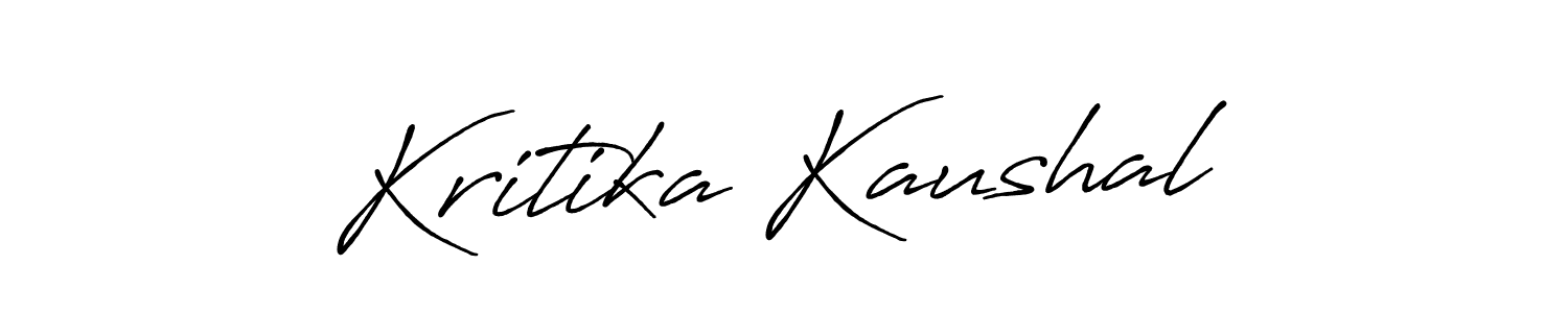 How to make Kritika Kaushal signature? Antro_Vectra_Bolder is a professional autograph style. Create handwritten signature for Kritika Kaushal name. Kritika Kaushal signature style 7 images and pictures png