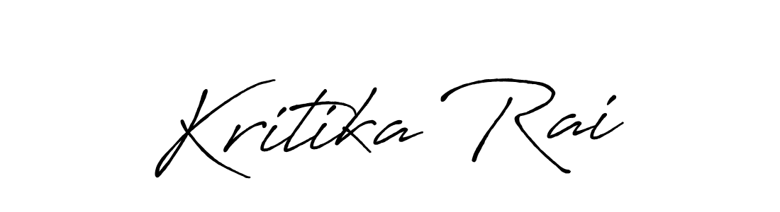 Create a beautiful signature design for name Kritika Rai. With this signature (Antro_Vectra_Bolder) fonts, you can make a handwritten signature for free. Kritika Rai signature style 7 images and pictures png