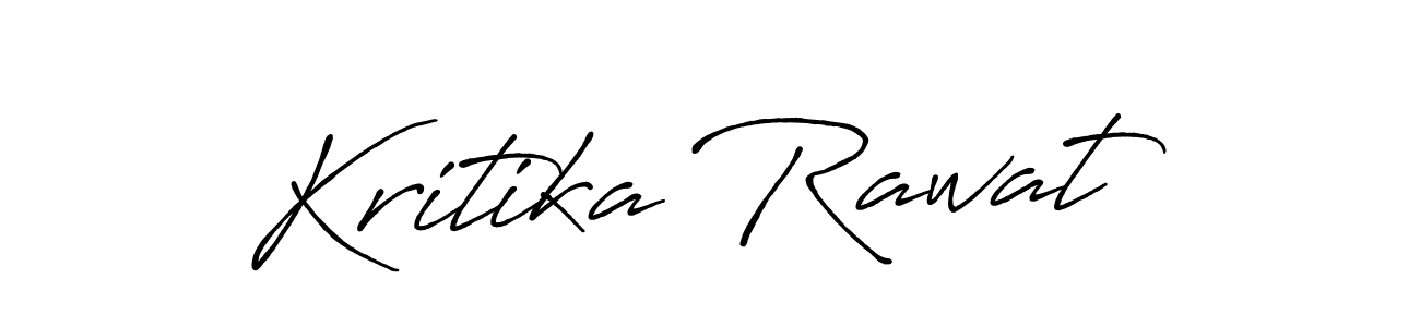 Make a beautiful signature design for name Kritika Rawat. With this signature (Antro_Vectra_Bolder) style, you can create a handwritten signature for free. Kritika Rawat signature style 7 images and pictures png