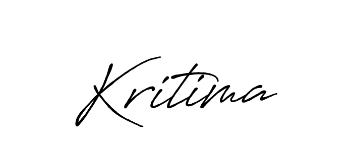 Design your own signature with our free online signature maker. With this signature software, you can create a handwritten (Antro_Vectra_Bolder) signature for name Kritima. Kritima signature style 7 images and pictures png