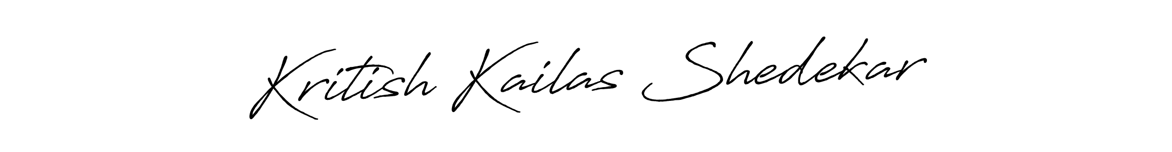 Design your own signature with our free online signature maker. With this signature software, you can create a handwritten (Antro_Vectra_Bolder) signature for name Kritish Kailas Shedekar. Kritish Kailas Shedekar signature style 7 images and pictures png