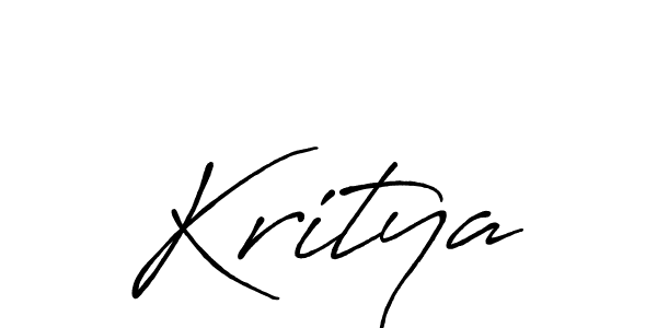 Make a beautiful signature design for name Kritya. With this signature (Antro_Vectra_Bolder) style, you can create a handwritten signature for free. Kritya signature style 7 images and pictures png