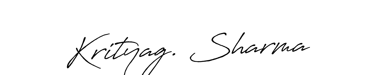 Create a beautiful signature design for name Krityag. Sharma. With this signature (Antro_Vectra_Bolder) fonts, you can make a handwritten signature for free. Krityag. Sharma signature style 7 images and pictures png