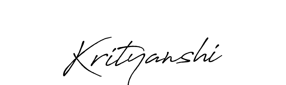 Also we have Krityanshi name is the best signature style. Create professional handwritten signature collection using Antro_Vectra_Bolder autograph style. Krityanshi signature style 7 images and pictures png