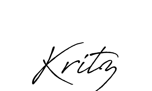 Kritz stylish signature style. Best Handwritten Sign (Antro_Vectra_Bolder) for my name. Handwritten Signature Collection Ideas for my name Kritz. Kritz signature style 7 images and pictures png