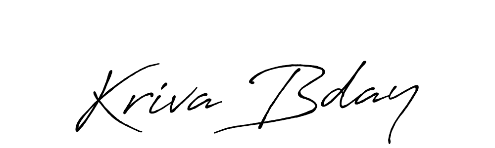 You should practise on your own different ways (Antro_Vectra_Bolder) to write your name (Kriva Bday) in signature. don't let someone else do it for you. Kriva Bday signature style 7 images and pictures png