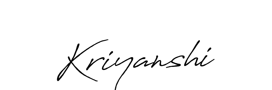 Antro_Vectra_Bolder is a professional signature style that is perfect for those who want to add a touch of class to their signature. It is also a great choice for those who want to make their signature more unique. Get Kriyanshi name to fancy signature for free. Kriyanshi signature style 7 images and pictures png