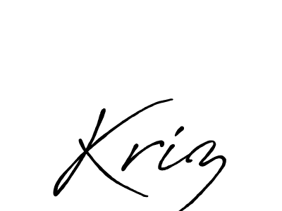 Once you've used our free online signature maker to create your best signature Antro_Vectra_Bolder style, it's time to enjoy all of the benefits that Kriz name signing documents. Kriz signature style 7 images and pictures png