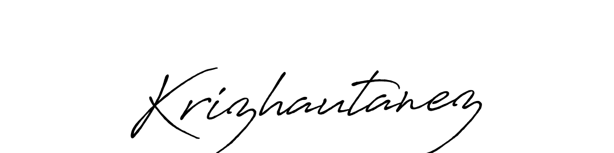 You should practise on your own different ways (Antro_Vectra_Bolder) to write your name (Krizhautanez) in signature. don't let someone else do it for you. Krizhautanez signature style 7 images and pictures png