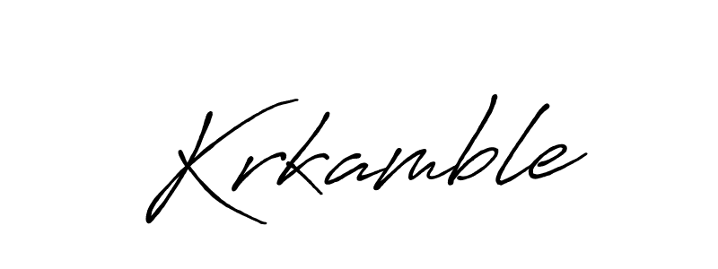 Use a signature maker to create a handwritten signature online. With this signature software, you can design (Antro_Vectra_Bolder) your own signature for name Krkamble. Krkamble signature style 7 images and pictures png