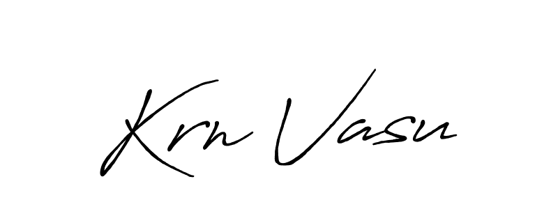 Best and Professional Signature Style for Krn Vasu. Antro_Vectra_Bolder Best Signature Style Collection. Krn Vasu signature style 7 images and pictures png