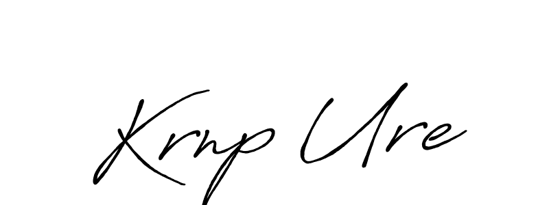Design your own signature with our free online signature maker. With this signature software, you can create a handwritten (Antro_Vectra_Bolder) signature for name Krnp Ure. Krnp Ure signature style 7 images and pictures png