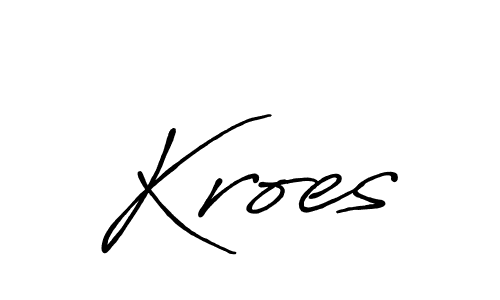 How to make Kroes name signature. Use Antro_Vectra_Bolder style for creating short signs online. This is the latest handwritten sign. Kroes signature style 7 images and pictures png