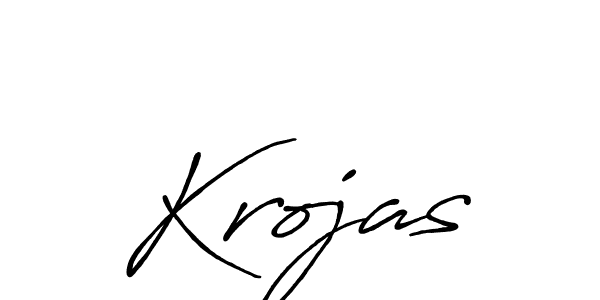 How to make Krojas signature? Antro_Vectra_Bolder is a professional autograph style. Create handwritten signature for Krojas name. Krojas signature style 7 images and pictures png