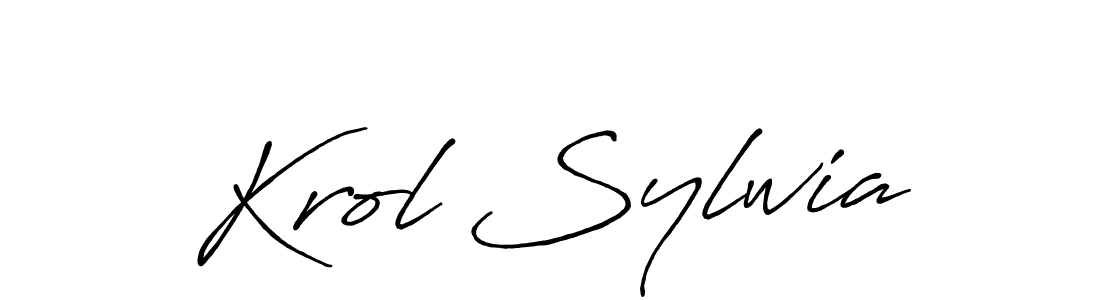 This is the best signature style for the Krol Sylwia name. Also you like these signature font (Antro_Vectra_Bolder). Mix name signature. Krol Sylwia signature style 7 images and pictures png