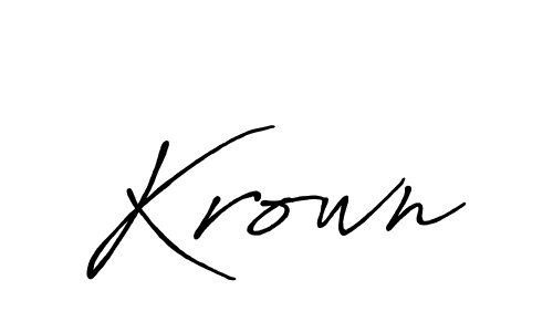 Antro_Vectra_Bolder is a professional signature style that is perfect for those who want to add a touch of class to their signature. It is also a great choice for those who want to make their signature more unique. Get Krown name to fancy signature for free. Krown signature style 7 images and pictures png