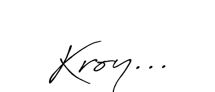 See photos of Kroy... official signature by Spectra . Check more albums & portfolios. Read reviews & check more about Antro_Vectra_Bolder font. Kroy... signature style 7 images and pictures png