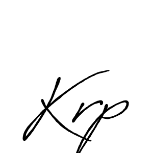 Make a beautiful signature design for name Krp. With this signature (Antro_Vectra_Bolder) style, you can create a handwritten signature for free. Krp signature style 7 images and pictures png