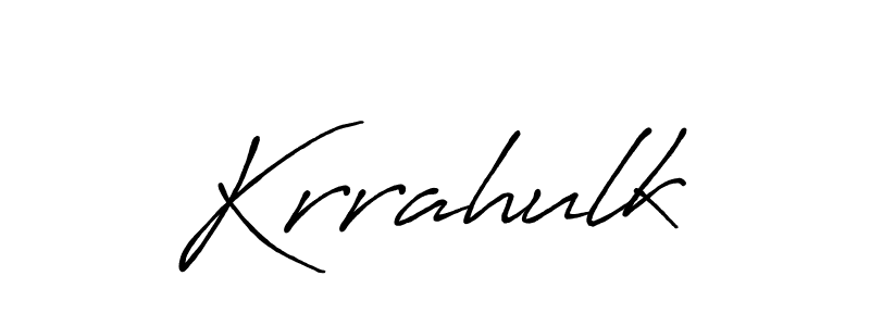 Design your own signature with our free online signature maker. With this signature software, you can create a handwritten (Antro_Vectra_Bolder) signature for name Krrahulk. Krrahulk signature style 7 images and pictures png