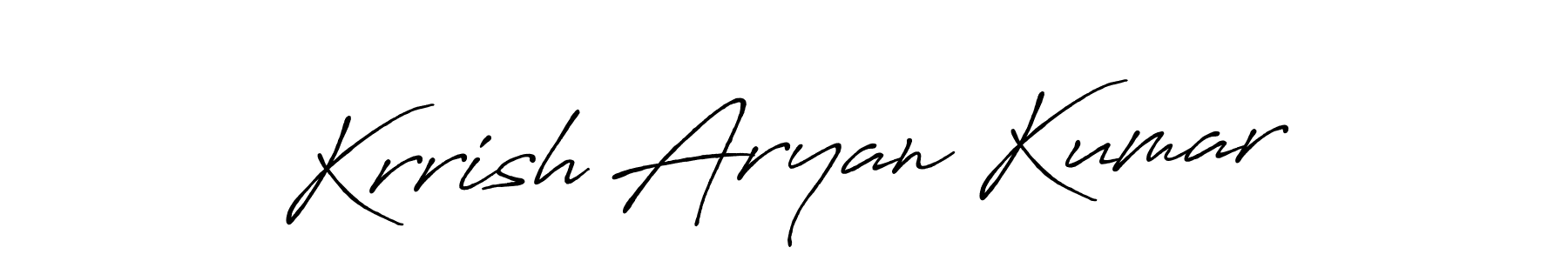 Also You can easily find your signature by using the search form. We will create Krrish Aryan Kumar name handwritten signature images for you free of cost using Antro_Vectra_Bolder sign style. Krrish Aryan Kumar signature style 7 images and pictures png