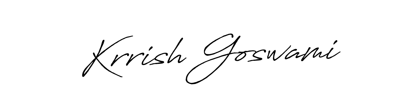 Here are the top 10 professional signature styles for the name Krrish Goswami. These are the best autograph styles you can use for your name. Krrish Goswami signature style 7 images and pictures png