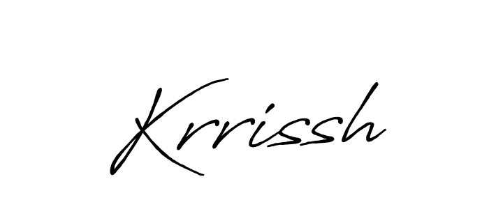 Also You can easily find your signature by using the search form. We will create Krrissh name handwritten signature images for you free of cost using Antro_Vectra_Bolder sign style. Krrissh signature style 7 images and pictures png