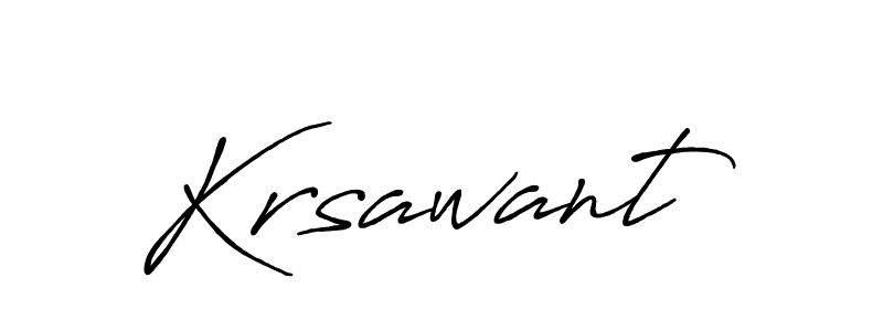 Also we have Krsawant name is the best signature style. Create professional handwritten signature collection using Antro_Vectra_Bolder autograph style. Krsawant signature style 7 images and pictures png