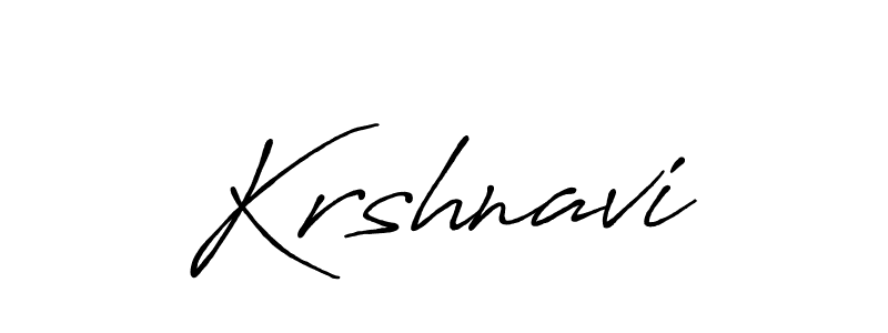 Create a beautiful signature design for name Krshnavi. With this signature (Antro_Vectra_Bolder) fonts, you can make a handwritten signature for free. Krshnavi signature style 7 images and pictures png