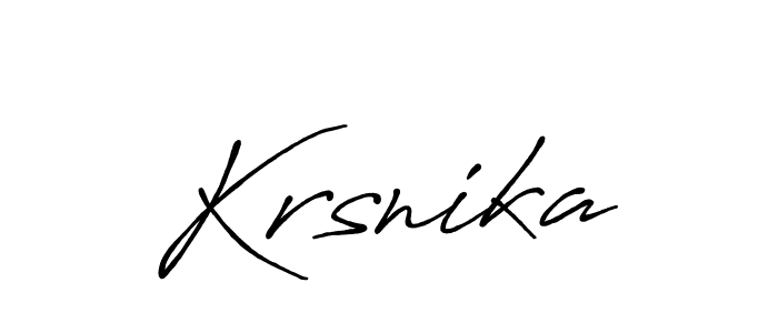 Design your own signature with our free online signature maker. With this signature software, you can create a handwritten (Antro_Vectra_Bolder) signature for name Krsnika. Krsnika signature style 7 images and pictures png