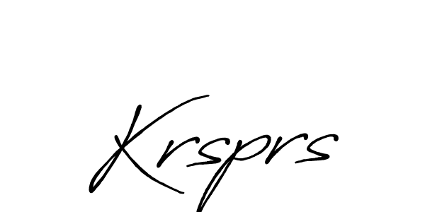 Once you've used our free online signature maker to create your best signature Antro_Vectra_Bolder style, it's time to enjoy all of the benefits that Krsprs name signing documents. Krsprs signature style 7 images and pictures png