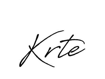 How to make Krte signature? Antro_Vectra_Bolder is a professional autograph style. Create handwritten signature for Krte name. Krte signature style 7 images and pictures png
