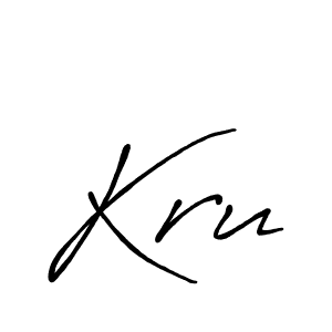 How to Draw Kru signature style? Antro_Vectra_Bolder is a latest design signature styles for name Kru. Kru signature style 7 images and pictures png