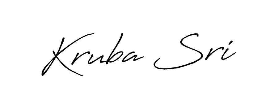 You should practise on your own different ways (Antro_Vectra_Bolder) to write your name (Kruba Sri) in signature. don't let someone else do it for you. Kruba Sri signature style 7 images and pictures png