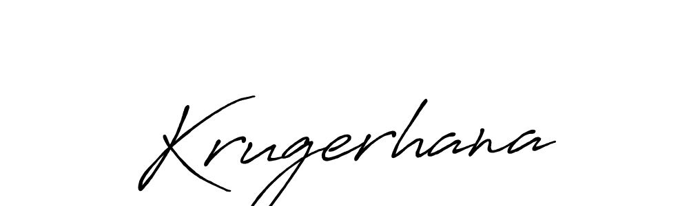 You should practise on your own different ways (Antro_Vectra_Bolder) to write your name (Krugerhana) in signature. don't let someone else do it for you. Krugerhana signature style 7 images and pictures png