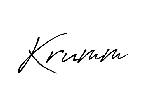 if you are searching for the best signature style for your name Krumm. so please give up your signature search. here we have designed multiple signature styles  using Antro_Vectra_Bolder. Krumm signature style 7 images and pictures png