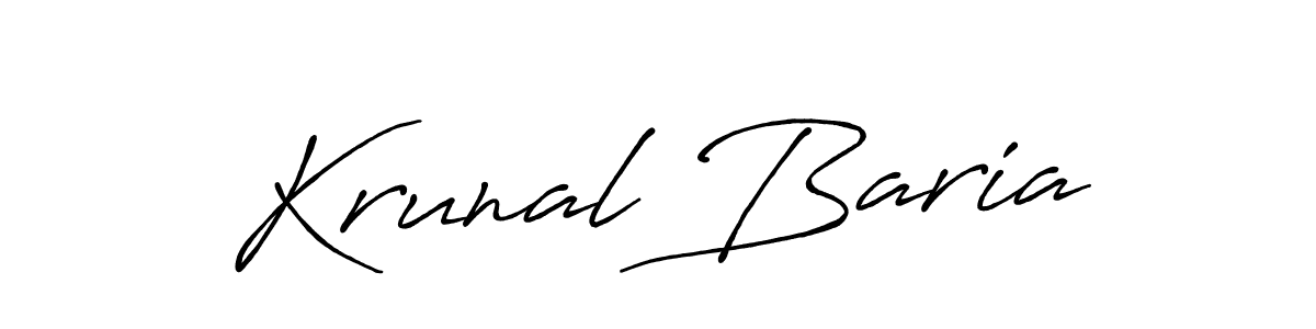 Here are the top 10 professional signature styles for the name Krunal Baria. These are the best autograph styles you can use for your name. Krunal Baria signature style 7 images and pictures png