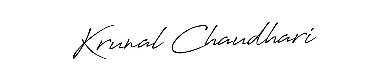 Similarly Antro_Vectra_Bolder is the best handwritten signature design. Signature creator online .You can use it as an online autograph creator for name Krunal Chaudhari. Krunal Chaudhari signature style 7 images and pictures png