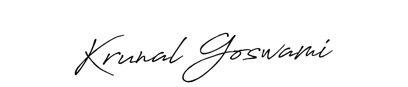 Here are the top 10 professional signature styles for the name Krunal Goswami. These are the best autograph styles you can use for your name. Krunal Goswami signature style 7 images and pictures png