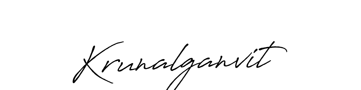 Best and Professional Signature Style for Krunalganvit. Antro_Vectra_Bolder Best Signature Style Collection. Krunalganvit signature style 7 images and pictures png