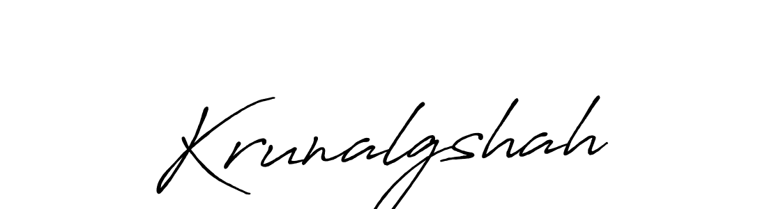 Also we have Krunalgshah name is the best signature style. Create professional handwritten signature collection using Antro_Vectra_Bolder autograph style. Krunalgshah signature style 7 images and pictures png