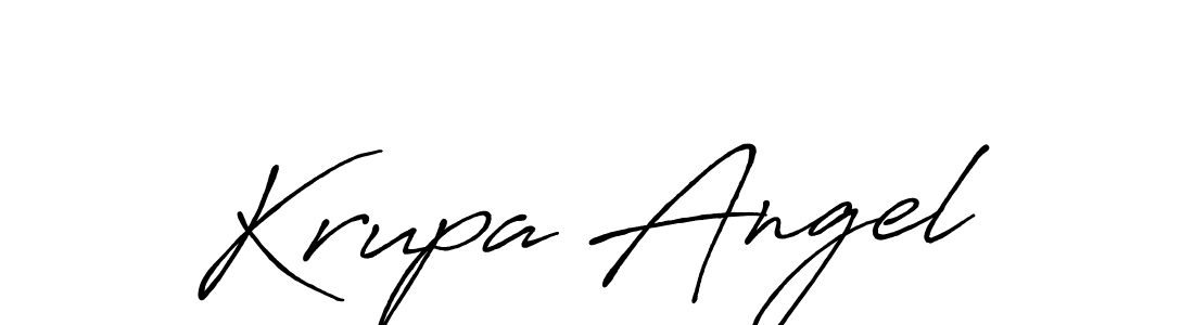 Make a beautiful signature design for name Krupa Angel. Use this online signature maker to create a handwritten signature for free. Krupa Angel signature style 7 images and pictures png