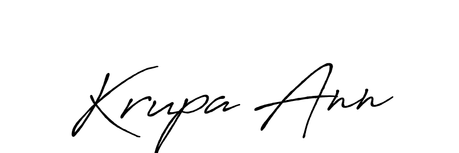 Make a beautiful signature design for name Krupa Ann. Use this online signature maker to create a handwritten signature for free. Krupa Ann signature style 7 images and pictures png