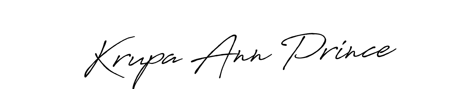 It looks lik you need a new signature style for name Krupa Ann Prince. Design unique handwritten (Antro_Vectra_Bolder) signature with our free signature maker in just a few clicks. Krupa Ann Prince signature style 7 images and pictures png