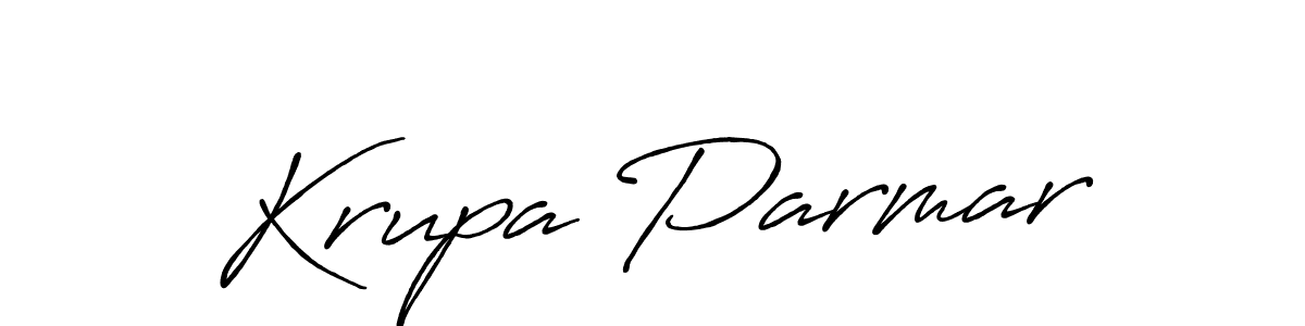 Similarly Antro_Vectra_Bolder is the best handwritten signature design. Signature creator online .You can use it as an online autograph creator for name Krupa Parmar. Krupa Parmar signature style 7 images and pictures png