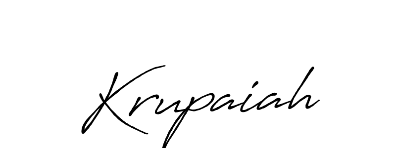 This is the best signature style for the Krupaiah name. Also you like these signature font (Antro_Vectra_Bolder). Mix name signature. Krupaiah signature style 7 images and pictures png
